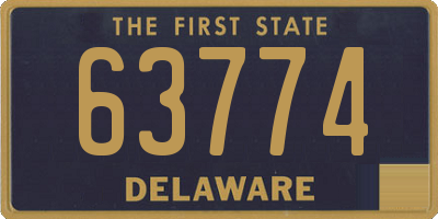 DE license plate 63774