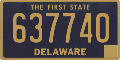 DE license plate 637740