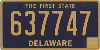 DE license plate 637747