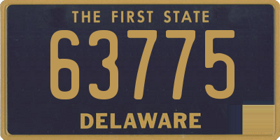 DE license plate 63775