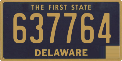 DE license plate 637764