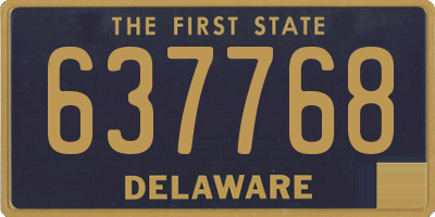DE license plate 637768