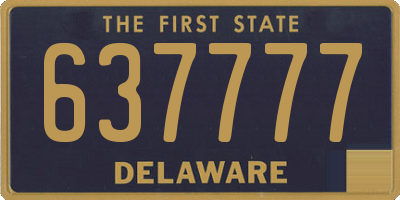 DE license plate 637777