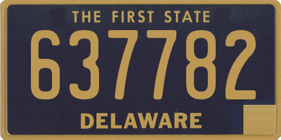 DE license plate 637782