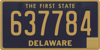 DE license plate 637784