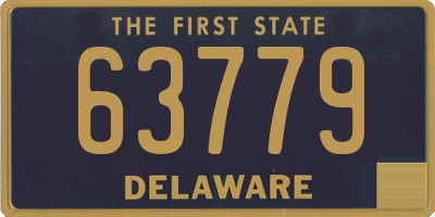 DE license plate 63779