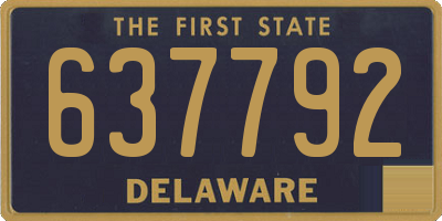 DE license plate 637792