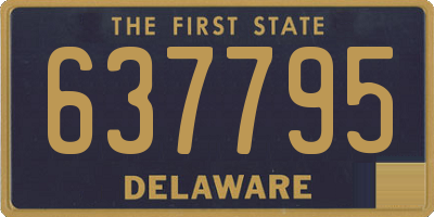 DE license plate 637795