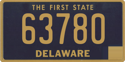 DE license plate 63780
