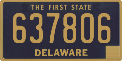 DE license plate 637806