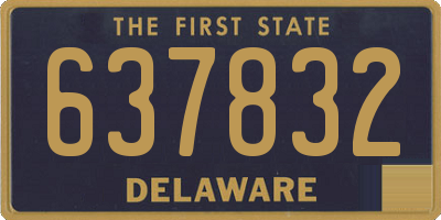 DE license plate 637832