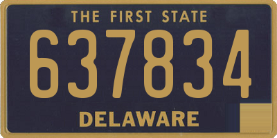 DE license plate 637834