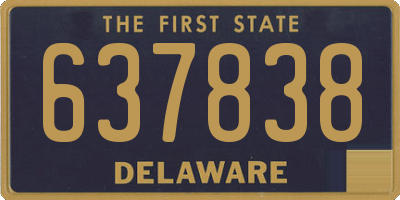DE license plate 637838