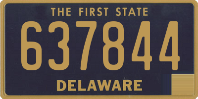 DE license plate 637844