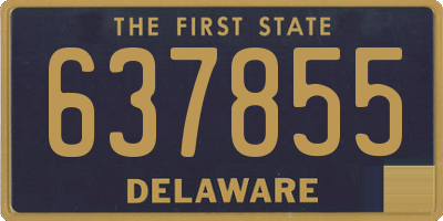 DE license plate 637855