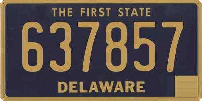 DE license plate 637857