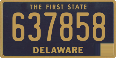 DE license plate 637858