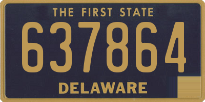 DE license plate 637864