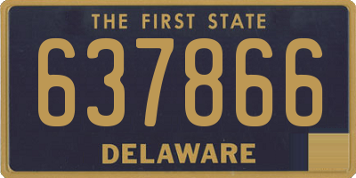 DE license plate 637866