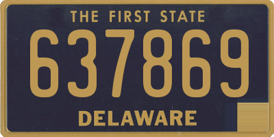 DE license plate 637869