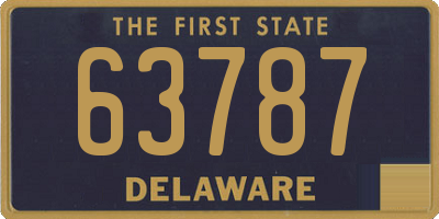 DE license plate 63787