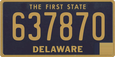 DE license plate 637870