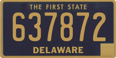 DE license plate 637872