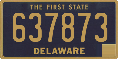 DE license plate 637873