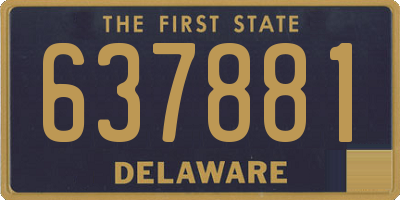 DE license plate 637881