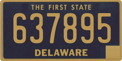 DE license plate 637895