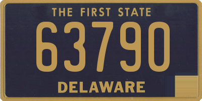 DE license plate 63790