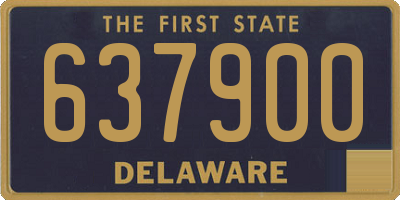 DE license plate 637900