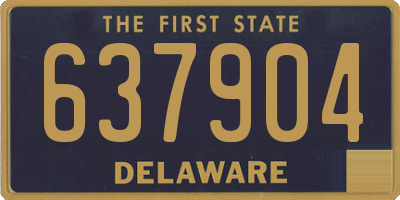 DE license plate 637904