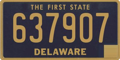 DE license plate 637907