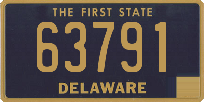 DE license plate 63791