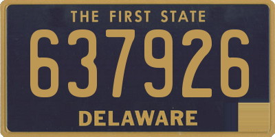 DE license plate 637926
