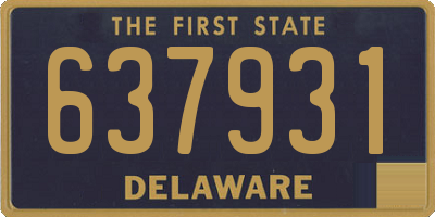 DE license plate 637931