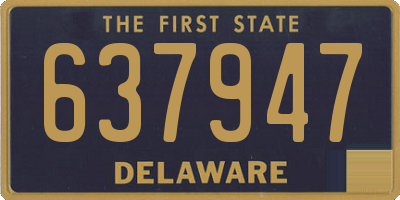 DE license plate 637947