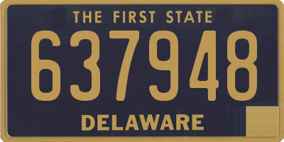 DE license plate 637948
