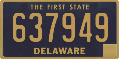 DE license plate 637949