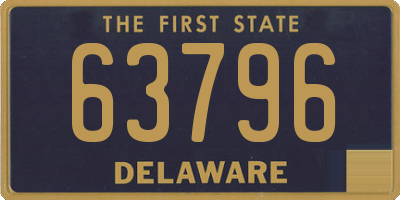 DE license plate 63796