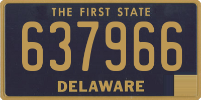 DE license plate 637966