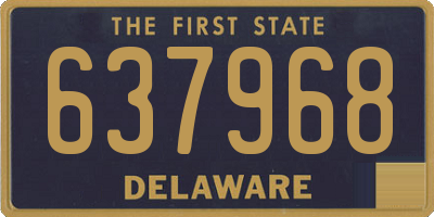 DE license plate 637968
