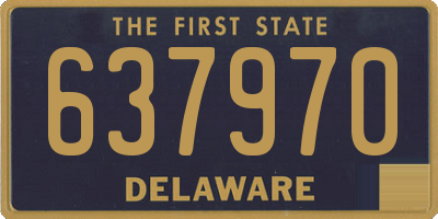 DE license plate 637970
