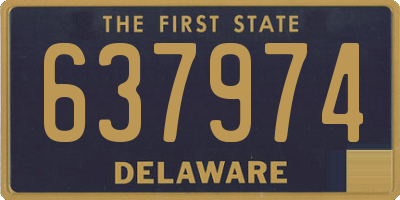 DE license plate 637974