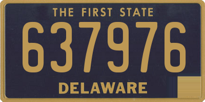 DE license plate 637976