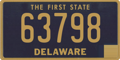 DE license plate 63798