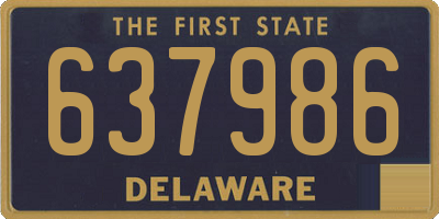 DE license plate 637986