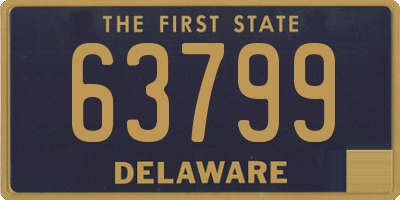 DE license plate 63799