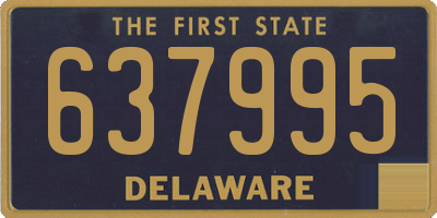 DE license plate 637995